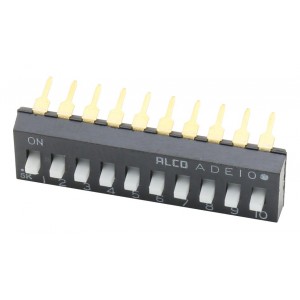 1825360-6, Переключатель DIP Switches; Конфигурация: SPST; Контакты: 10; Шаг: 2.54