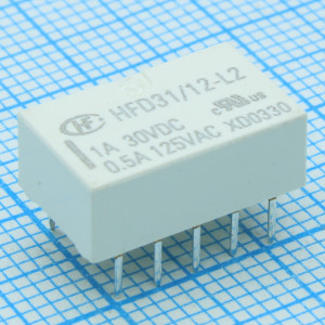 HFD31/12-L2, Сигнальное реле 12В 1А на защелках