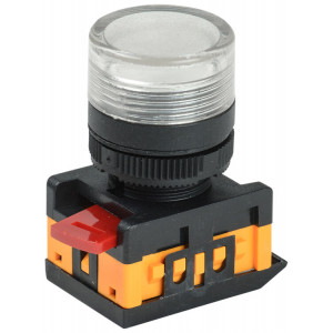 Лампа AL-22TE сигнальная d22мм прозрач. неон/240В цилин. BLS30-ALTE-K08