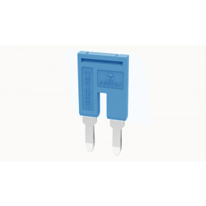 Соединительная перемычка DFB10-02P-12-00Z(H), Соединительная перемычка, 2 полюса, изолированная, вилочная, для клемм: DS10, цвет: синий