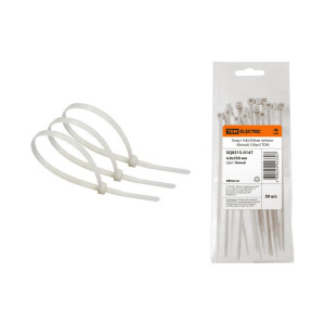 Хомут 4,8х350мм нейлон (белый) (50шт) SQ0515-0147