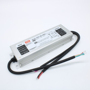 XLG-320-48-ABV, AC-DC, 312Вт, стабилизатор напряжения, IP67, вход 100…305В AC, 47…63Гц, ККМ, выход 48(43.2…52.8)В/6.5А, изоляция 3750В AC, в кожухе 246х77х39.5мм, -20…+85°С (корпус), встр. потенциометр, димминг 3 в 1, Flicker Free