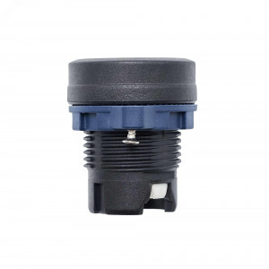 Головка кнопки плоская прозрачная без  фиксации, желтая M22P-FMLYP