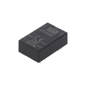 DCWN06B-12, Преобразователь DC/DC, 6Вт, вход 18…36В, выход ±12В/±0…250мА, изоляция 3000В DC, DIP24 (31.8х20.3Х10.2мм), -40…+90°С