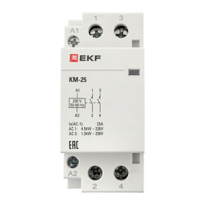Контактор модульный КМ 25А 2NО (2 мод.) km-2-25-20