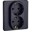Розетка Inspiria 16А 250В 2х2P+E немецк. стандарт антрацит Leg 673753