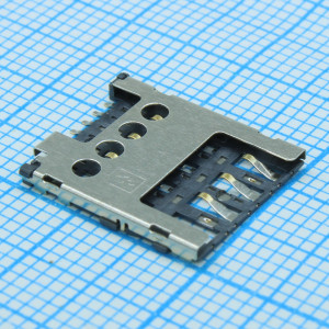 L-KLS1-SIM-046-6P-R, Держатель микро SIM карты 6 контактов