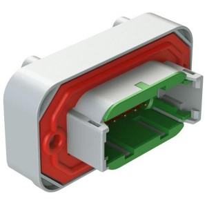 ATM13-12PC-BM01, Автомобильные разъемы RA Flng Mnt PCB Rcpt 12POS Gry Gld Cont C