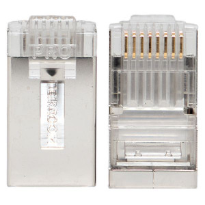 Коннектор RJ-45 TERACOM PRO экранированный 8P8C 30мкд Cat.6 (упак.20шт) [Коннектор RJ-45 TERACOM PRO экран. 8P8C]