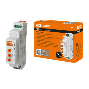 Реле времени РВМ-0,1с/10дн-8А-12/230В-DIN (многофункц., 10реж., 0,1с-10дней, 12-230В AC/DC) SQ1503-0025