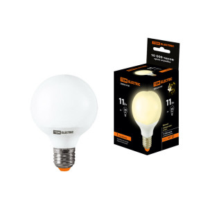 Лампа энергосберегающая КЛЛ-G55-11 Вт-2700 К–Е27 TDM (кр.10шт) нМ [SQ0323-0161]