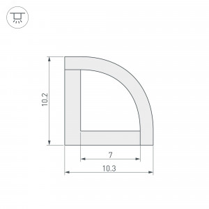 Экран SL-LINIA32-FANTOM-2000 Frost 027291, Полуматовый экран (PC) для профиля SL-LINIA32-FANTOM-2000 ANOD. Светопропускание 69%.  Цена за 1м.