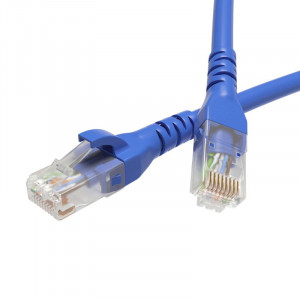 Патч-корд неэкранированный CAT6 U/UTP 4х2, LSZH, синий, 1.5м RN6UU4515BL