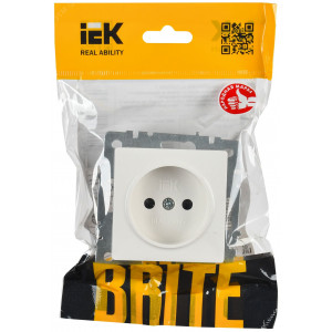 BRITE Роз. без з/к с з/ш 10А РСш10-2-БрБ бел. BR-R13-10-K01