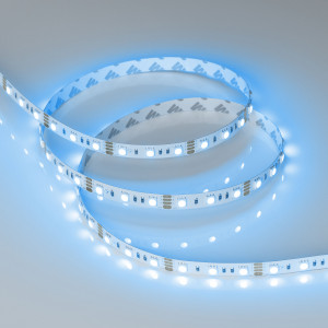 Лента RT-B60-10mm 12V RGB (14.4 W/m, IP20, 5060, 5m) 012340(2), Светодиодная лента RT-B60, открытая. Светодиоды 5060, 60 шт/м (300 шт на 5 м), белая плата, ширина 10 мм, скотч 3M. Цвет RGB, угол 120°. Питание 12V, мощность 14.4 Вт/м (72 Вт на 5 м). Размеры 5000x10x2.2 мм. Мин. отрезок 50 мм, 3 светодиода. Цена за 1 м.