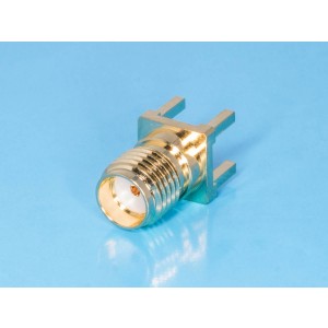 SMA-J, Разъем высокочастотный, гнездо SMA прямое на плату