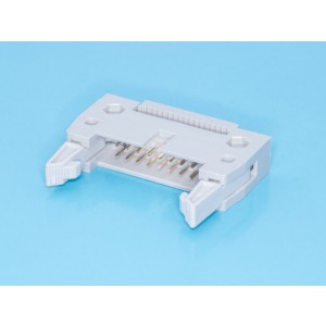 IDCC-16, Разъем 2х8 вилка на плоский кабель, с защелками