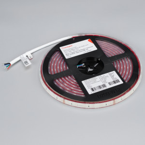 Лента герметичная RTW-PFS-B60-13mm 24V RGB (14.4 W/m, IP68, 5060, 5m) 033791, Светодиодная лента RTW-PFS-B60, герметичная IP68 (PFS-полная силиконовая экструзия). Светодиоды 5060, 60 шт/м (300 шт на 5 м), белая плата, ширина 13 мм, скотч 3M. Цвет RGB, угол 120°. Питание 24V, мощность 14.4 Вт/м (72 Вт на 5 м). Размеры 5000x13x5.5 мм