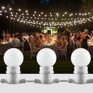 Лампа светодиодная LED 1вт Е27 белый 2700К (шар) LB-37 25878