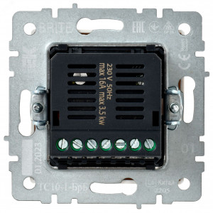 Термостат электронный с индикацией BRITE СП IP20 ТС10-1-БрБ бел. BR-RT11-K01