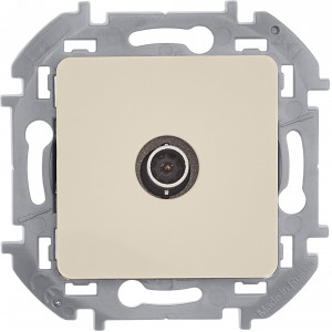 Розетка телевизионная TV Inspiria 2дБ 0-2400мГц с топологией "звезда" механизм сл. кость Leg 673851