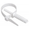 Хомут кабельный дюбельный ХД 7х150 полиамид бел. (уп.50шт) UHH80-7-150-50-K01-F