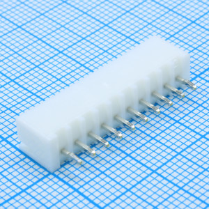 B10B-XH-A (LF)(SN), Серия XH. Корпус разъема - вилка на плату 10 контактов, шаг 2.5мм