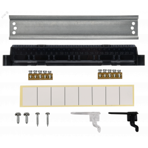 Корпус пластиковый навесной на 8 модулей ЩРН-П-8 IP41 UNION Compact черная прозрачная дверь UIC-KP12-N-08-41-K01