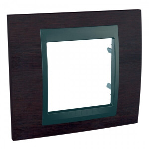 UNICA TOP РАМКА 1-постовая, ГРАФИТ/ВЕНГЕ C3(4) MGU66.002.2M3