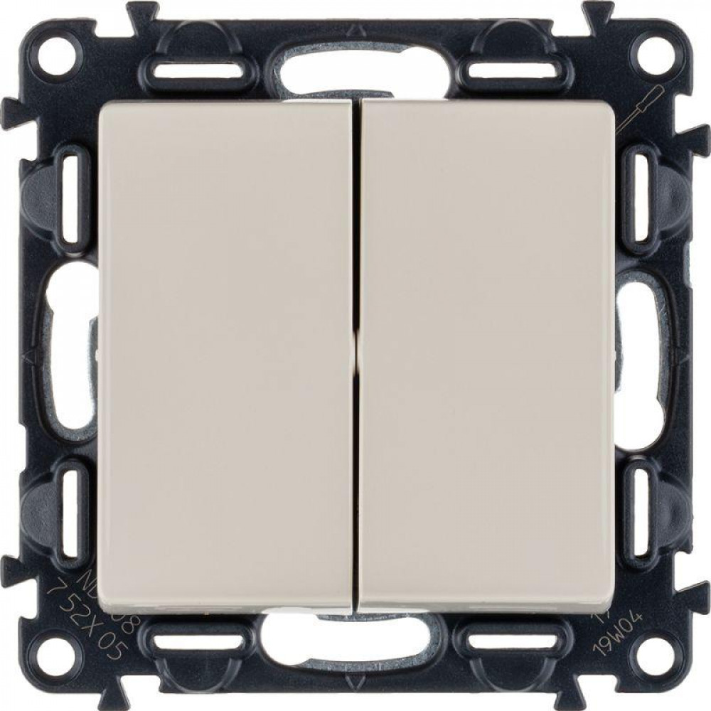 Изображение товара Выключатель 2-кл. СП Valena Life 10А IP20 с лицевой панелью безвинтов