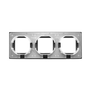 3 - местная рамка, IP44, ч-рная, пластик Эпика EKF UP1-FPB-03-44