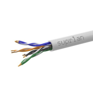 Кабель витая пара U/UTP кат.5E 4х2х24AWG solid Cu PVC In. Premium (м) 01-0313-5