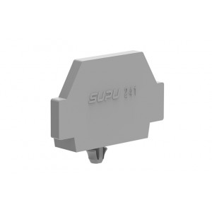 Боковая крышка 241631, Крышка боковая, для клемм 241…, с защелкой в панель, цвет: серый