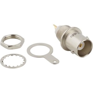031-221-RFX, РЧ соединители / Коаксиальные соединители BULKHEAD JACK 50 ohm SOLDER CUP DIE CAST
