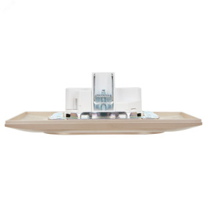 SKANDY Розетка 2-местная без заземления с защитными шторками 10А в сборе SK-R09Sa песочный IEK SK-R23-10-K98-F