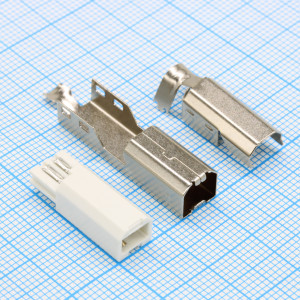DS1108-WN0, Вилка на кабель  USB 2.0 тип B
