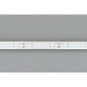 Лента COB-X768-12mm 24V RGBW-White (15 W/m, IP20, CSP, 5m) 041787, Лента COB сплошной засветки без видимых светодиодов. Светодиоды CSP, 768 шт/м (3840 шт на 5 м), белая плата, ширина 12 мм, скотч 3M. Цвет RGB+6000 K , угол 120°, CRI>90. Питание 24V, мощность 15 Вт/м (75 Вт на 5 м). Размеры 5000x12x2.2мм. Мин. отрезок 83.