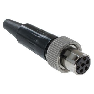 AG6FL, Разъемы XLR CBL CONN W/ LK RING 6 FEM CONT NI PLTD