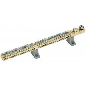 Шина N "ноль" на двух угл. изол. 200А ШНИ-10х18-60-L2-С YNN30-60-C2-K03