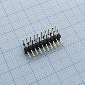 DS1025-06-2X10P8BR1-B, Вилка штыревая 2мм 2х10 угловая