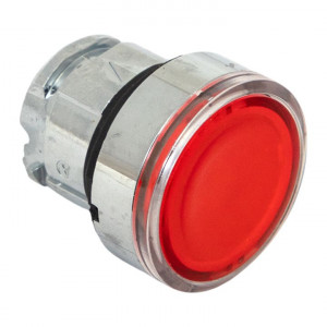 Исполнительный механизм кнопки XB4 красный плоский возвратный без фиксации, с подсветкой IP65 EKF XB4BW-R-65