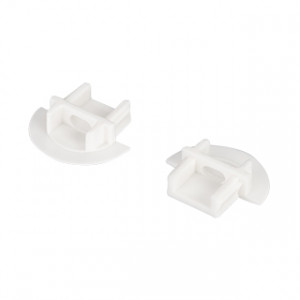 Заглушка для MIC-F белая с отверстием 026203, Заглушка пластиковая для профиля MIC-F-2000 White с отверстием. Материал - пластик (PP), белый.