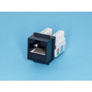EKTN-D-00, Модуль RJ-45 8P8C кат.5e, Keystone, универсальный, компакт, черный, PCnet