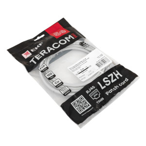 Патч-корд TERACOM PRO Cat.5E экранированный FTP оболочка LSZH серый (3,0м) TRP-5EFTP-LSH-3M-GY