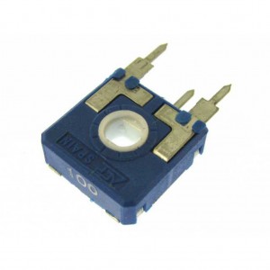 CA14NH05-250RA2020, Потенциометр с линейной характеристикой 250Ом 0.25Вт ротор - круг с двумя лысками под ручку, регулировка сбоку, 14x14mm, расстояние