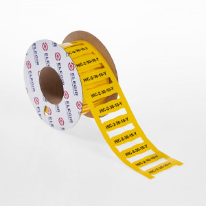 Маркер для контейнеров HIC-2-20-10-Y желтый (уп. 400 шт.), Маркер для контейнеров CHL, STC, DMP, высота 10 мм, длина 20 мм, цвет желтый, для принтера: RT200, RT230, в упаковке 400 маркеров