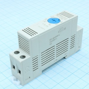 7T.81.0.000.2303, термостат щитовой  для включения охлаждения; диапазон температур 0…+60°C; 1NO 10A; модульный, ширина 17.5мм; степень защиты IP20