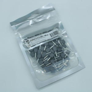 Наконечник штыревой втулочный изолированный НШВИ(2) 0.75-8, Наконечник штыревой втулочный изолированный, двойной 