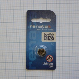 CR1225   Renata, Элемент питания литиевый,3В
