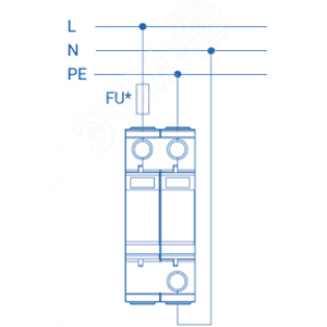 Устройство защиты от импульсных перенапряжений РИФ-Э-I+II 275/12,5 c (1+1) 112102